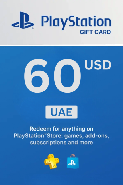 PlayStation Store 60 USD Gift Card (United Arab Emirates) - Digital Code