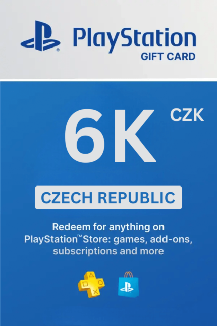 PlayStation Store 6000 CZK Gift Card (Czech Republic) - Digital Code