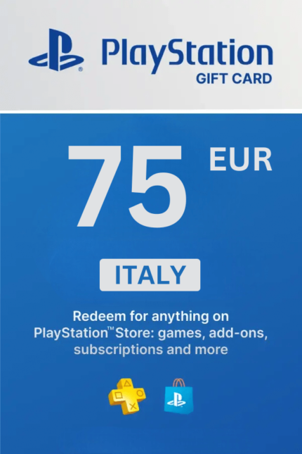 PlayStation Store 75 EUR Gift Card (Italy) - Digital Code