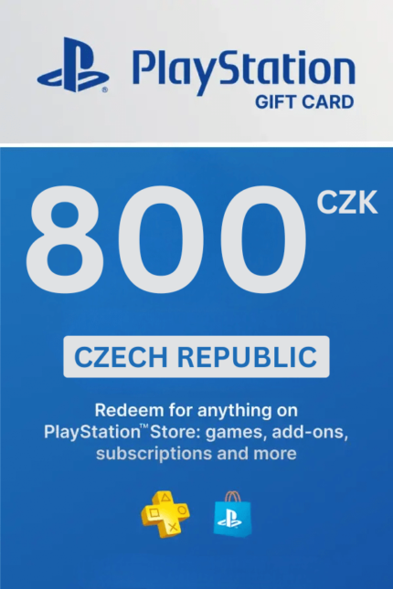 PlayStation Store 800 CZK Gift Card (Czech Republic) - Digital Code