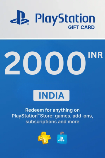 PlayStation Store ₹2000 INR Gift Card (India) - Digital Code