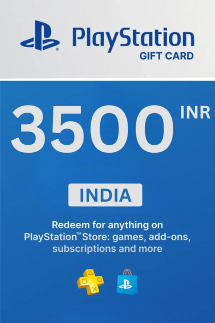 PlayStation Store ₹3500 INR Gift Card (India) - Digital Code