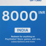 PlayStation Store ₹8000 INR Gift Card (India) - Digital Code