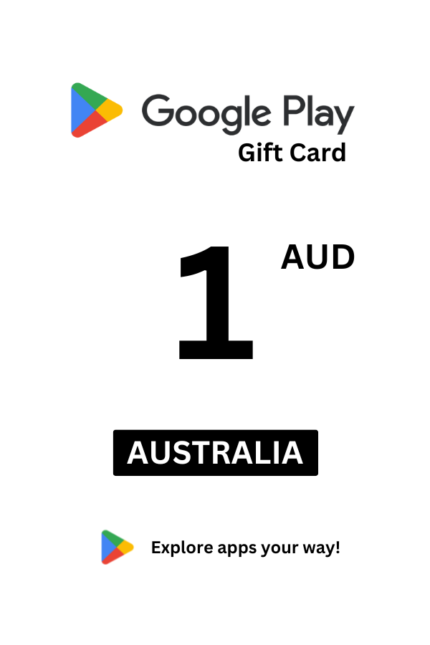 Google Play 1 AUD Gift Card (Australia) - Digital Code