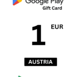 Google Play 1 EUR Gift Card (Austria) - Digital Code