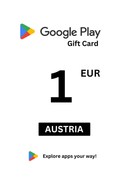 Google Play 1 EUR Gift Card (Austria) - Digital Code