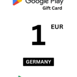 Google Play 1 EUR Gift Card (Germany) - Digital Code