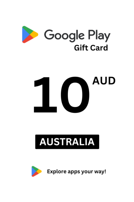 Google Play 10 AUD Gift Card (Australia) - Digital Code