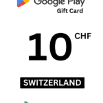 Google Play 10 CHF Gift Card (Switzerland) - Digital Code