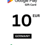 Google Play 10 EUR Gift Card (Germany) - Digital Code