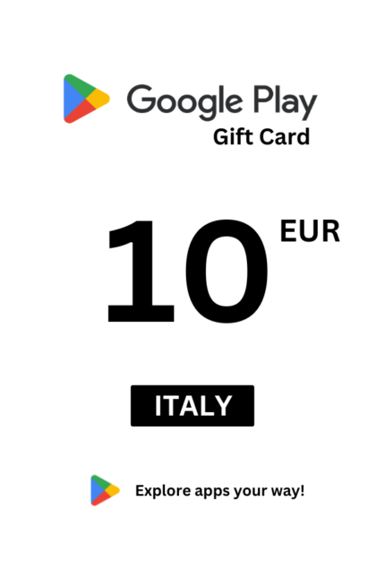 Google Play 10 EUR Gift Card (Italy) - Digital Code