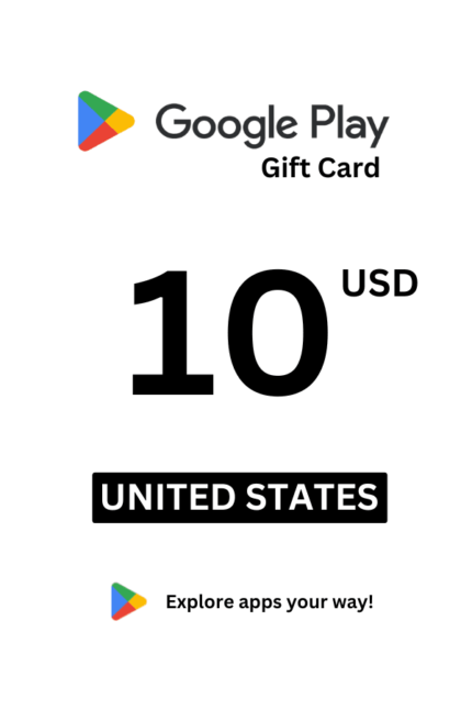 Google Play 10 USD Gift Card (United States) - Digital Code