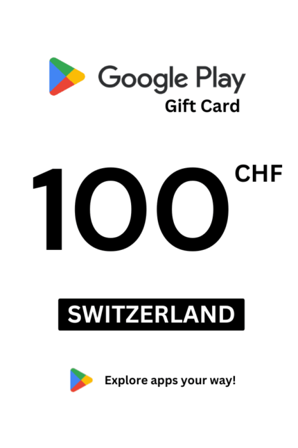 Google Play 100 CHF Gift Card (Switzerland) - Digital Code