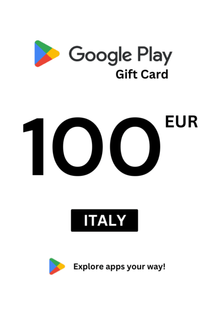 Google Play 100 EUR Gift Card (Italy) - Digital Code