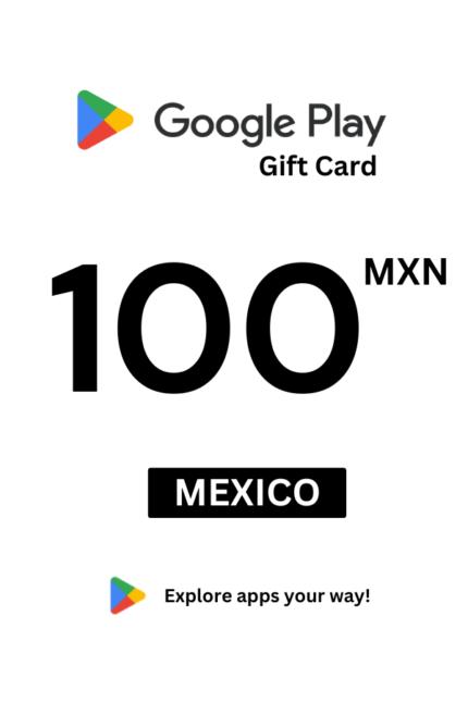 Google Play 100 MXN Gift Card (Mexico) - Digital Code
