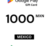 Google Play 1000 MXN Gift Card (Mexico) - Digital Code