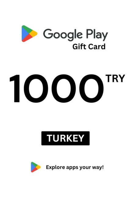 Google Play 1000 TRY Gift Card (Turkey) - Digital Code