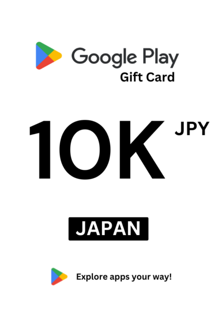 Google Play 10000 JPY Gift Card (Japan) - Digital Code