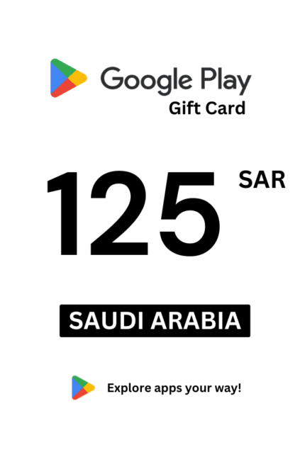 Google Play 125 SAR Gift Card (Saudi Arabia) - Digital Code