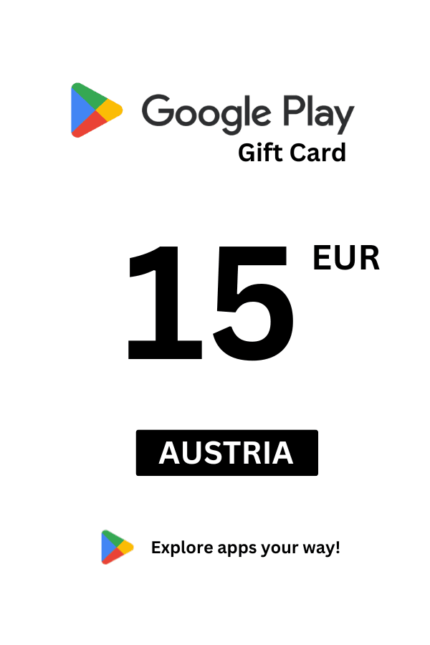 Google Play 15 EUR Gift Card (Austria) - Digital Code