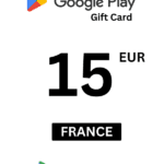 Google Play 15 EUR Gift Card (France) - Digital Code