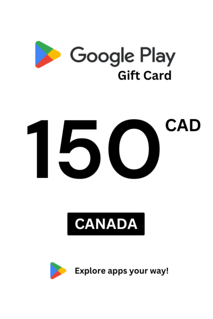 Google Play 150 CAD Gift Card (Canada) - Digital Code