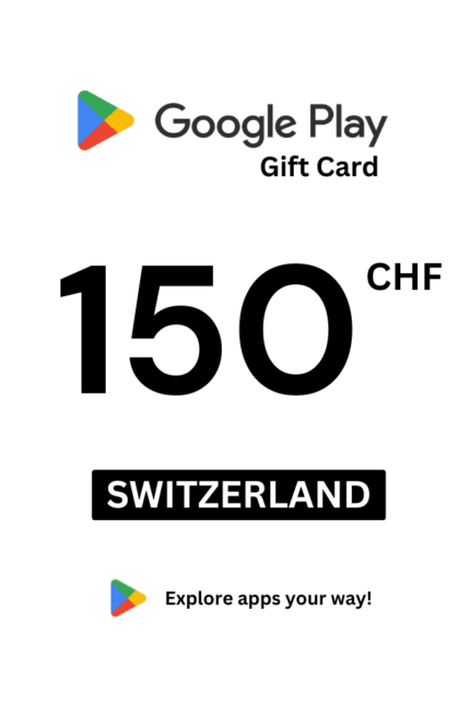 Google Play 150 CHF Gift Card (Switzerland) - Digital Code