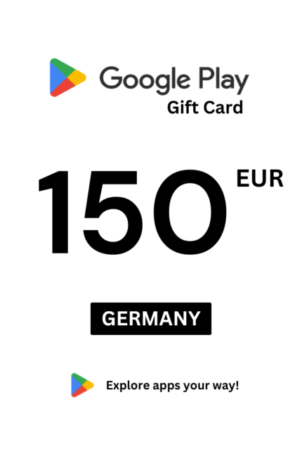Google Play 150 EUR Gift Card (Germany) - Digital Code