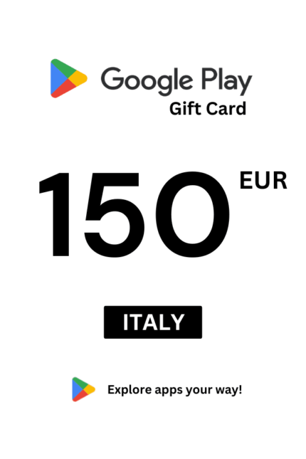 Google Play 150 EUR Gift Card (Italy) - Digital Code