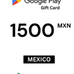 Google Play 1500 MXN Gift Card (Mexico) - Digital Code