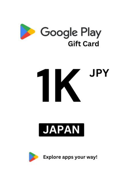 Google Play 1000 JPY Gift Card (Japan) - Digital Code