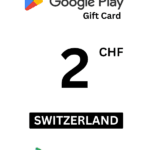 Google Play 2 CHF Gift Card (Switzerland) - Digital Code