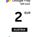 Google Play 2 EUR Gift Card (Austria) - Digital Code