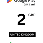 Google Play 2 GBP Gift Card (United Kingdom) - Digital Code