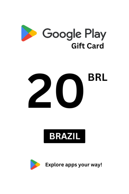 Google Play 20 BRL Gift Card (Brazil) - Digital Code