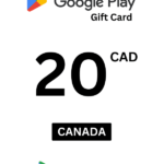Google Play 20 CAD Gift Card (Canada) - Digital Code