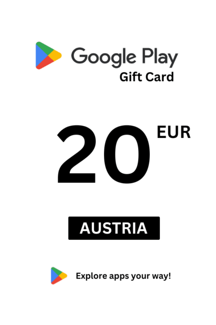Google Play 20 EUR Gift Card (Austria) - Digital Code