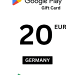 Google Play 20 EUR Gift Card (Germany) - Digital Code