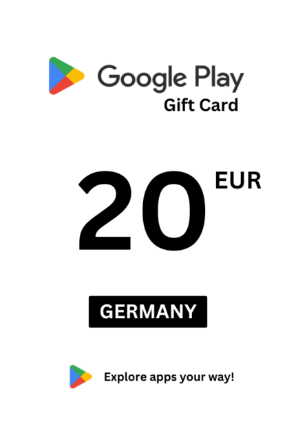 Google Play 20 EUR Gift Card (Germany) - Digital Code