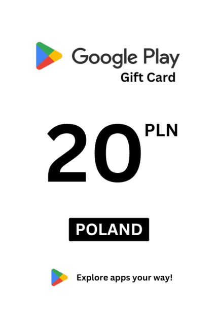 Google Play 20 PLN Gift Card (Poland) - Digital Code
