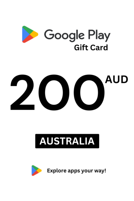 Google Play 200 AUD Gift Card (Australia) - Digital Code