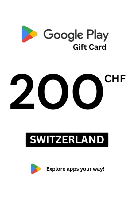 Google Play 200 CHF Gift Card (Switzerland) - Digital Code
