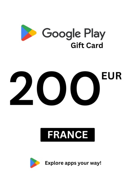 Google Play 200 EUR Gift Card (France) - Digital Code