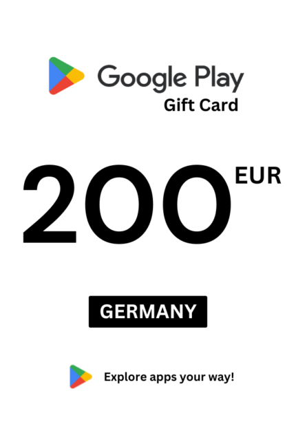Google Play 200 EUR Gift Card (Germany) - Digital Code