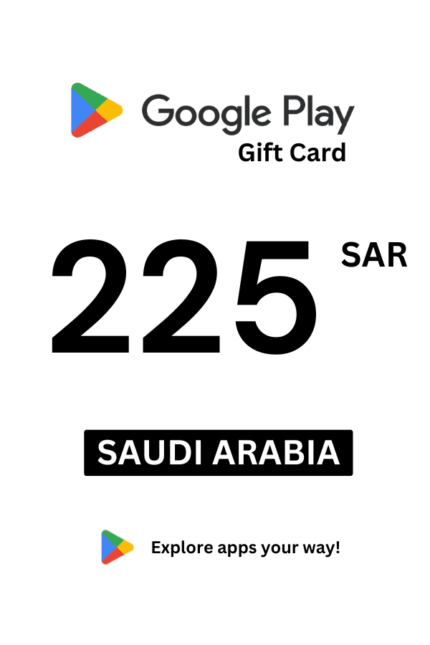 Google Play 225 SAR Gift Card (Saudi Arabia) - Digital Code