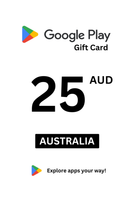 Google Play 25 AUD Gift Card (Australia) - Digital Code