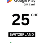 Google Play 25 CHF Gift Card (Switzerland) - Digital Code