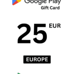 Google Play 25 EUR Gift Card (Europe) - Digital Code