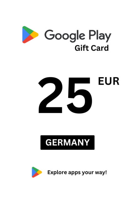 Google Play 25 EUR Gift Card (Germany) - Digital Code