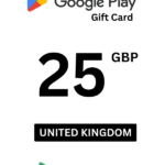 Google Play 25 GBP Gift Card (United Kingdom) - Digital Code